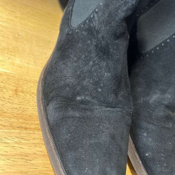 Womens Sutor Mantellassi Black Suede Flat Heel Pull-On Booties 40 US/10 - Picture 16 of 16